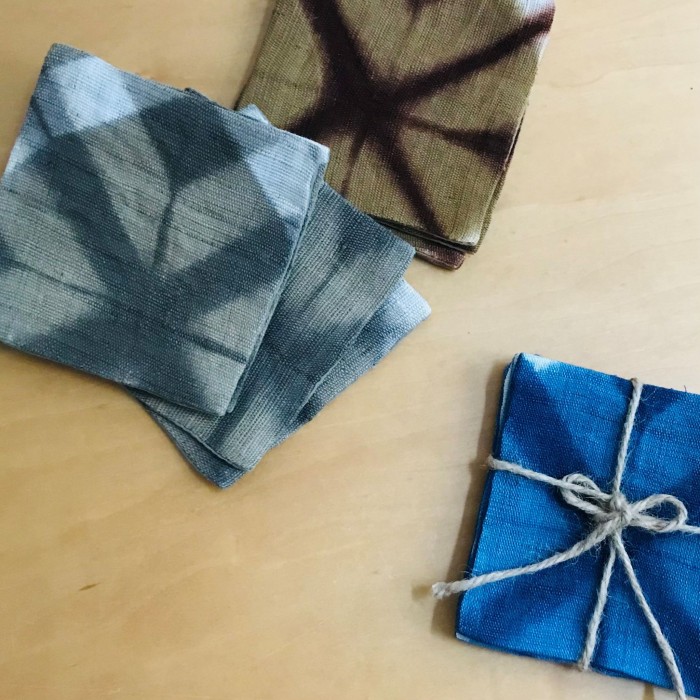 GEO CLAMP DYED COASTERS 