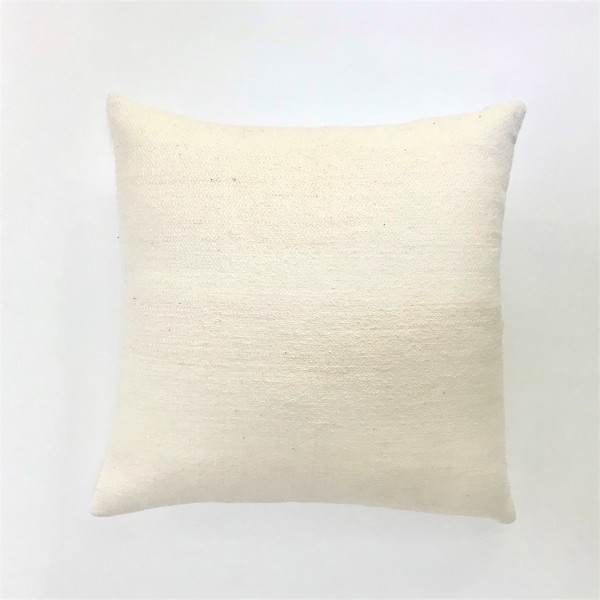 HANDSPUN COTTON PILLOW COVERS - WHITE