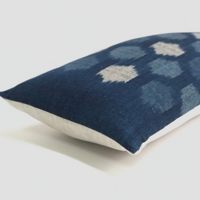 IKAT DIAMOND BOLSTER INDIGO