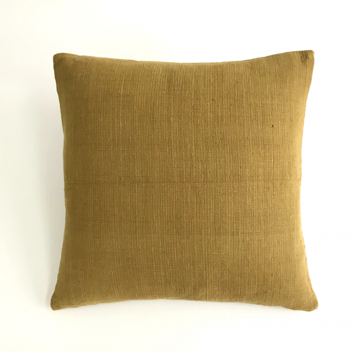 HANDSPUN COTTON PILLOW COVERS - GOLD