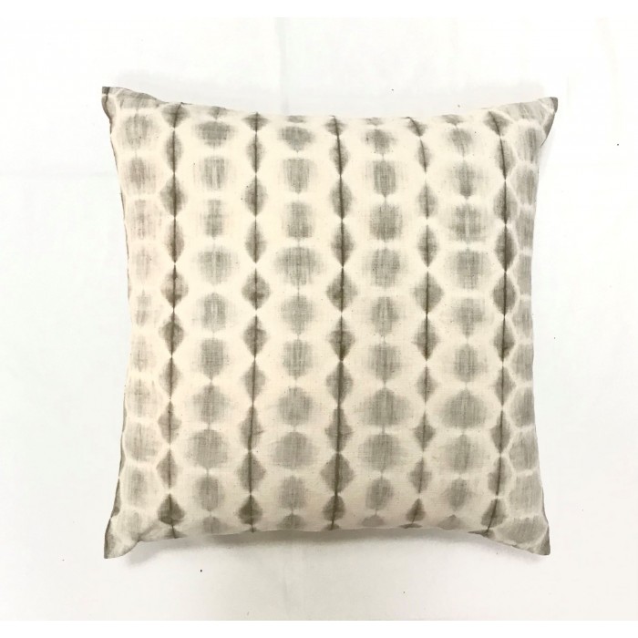 SHIBORI DOT-LINE PILLOW COVER GRAY - Multiple Sizes