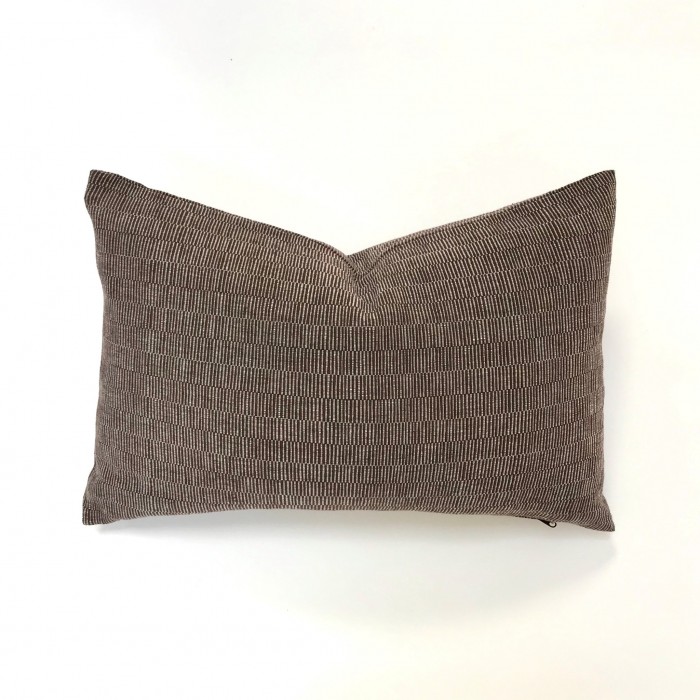 MODERN TEXTURED PILLOW COVER CHOCOLATE - Multiple Sizes