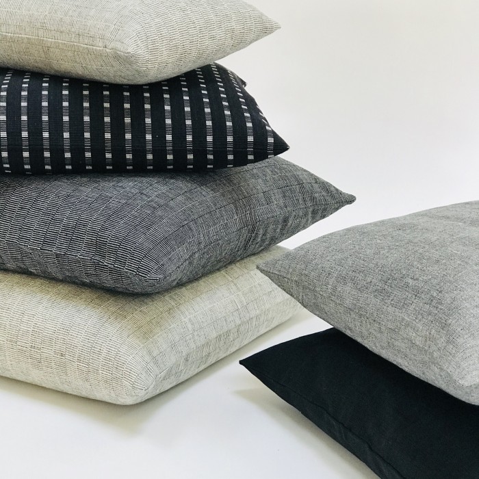 MODERN PLAINWEAVE PILLOW COVER GRAY - Multiple Sizes