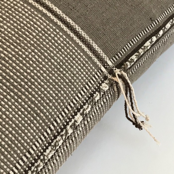 MODERN STRIPE PILLOW COVER LUMBAR - GRAY