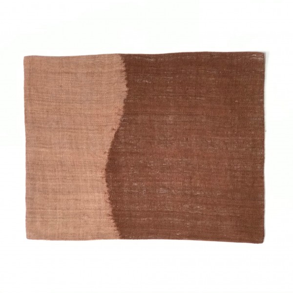 HEMP DIP-DYED PLACEMAT - TERRACOTTA