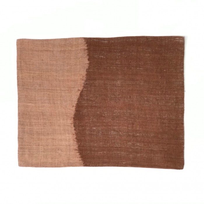 HEMP DIP-DYED PLACEMAT - TERRACOTTA