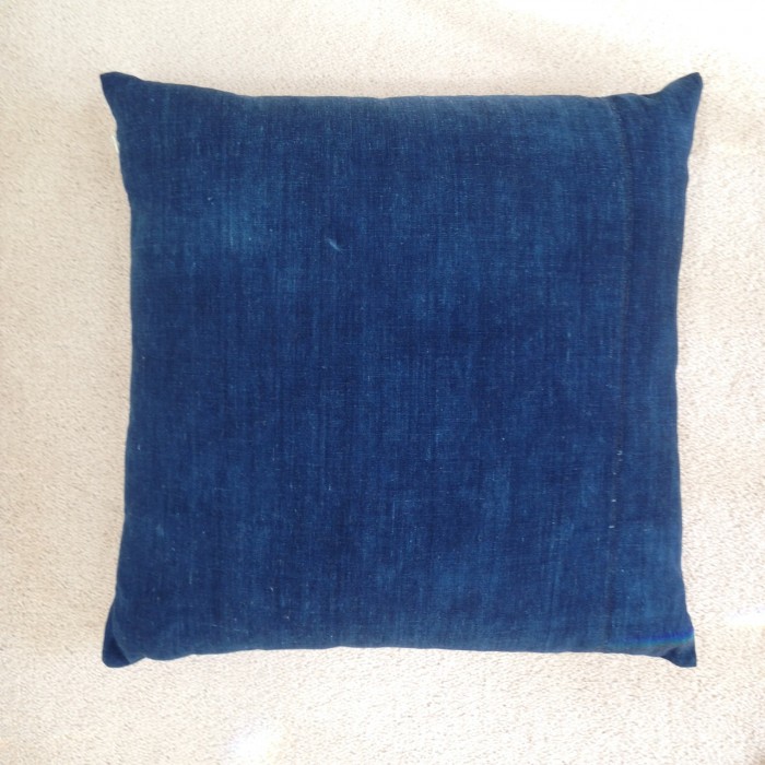 Solid Blue Textured Pillow Cover 12X20